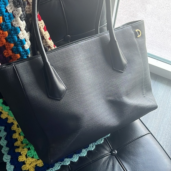 Dagne Dover Signature Classic Coated Canvas Tote - Picture 6 of 8